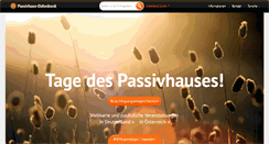 Desktop Screenshot of passivhausprojekte.de